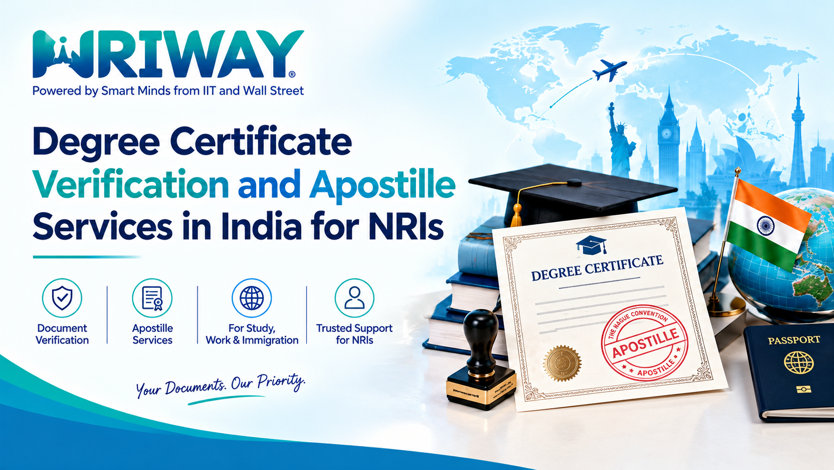 Degree Certificate Verification and Apostille Services in India for NRIs