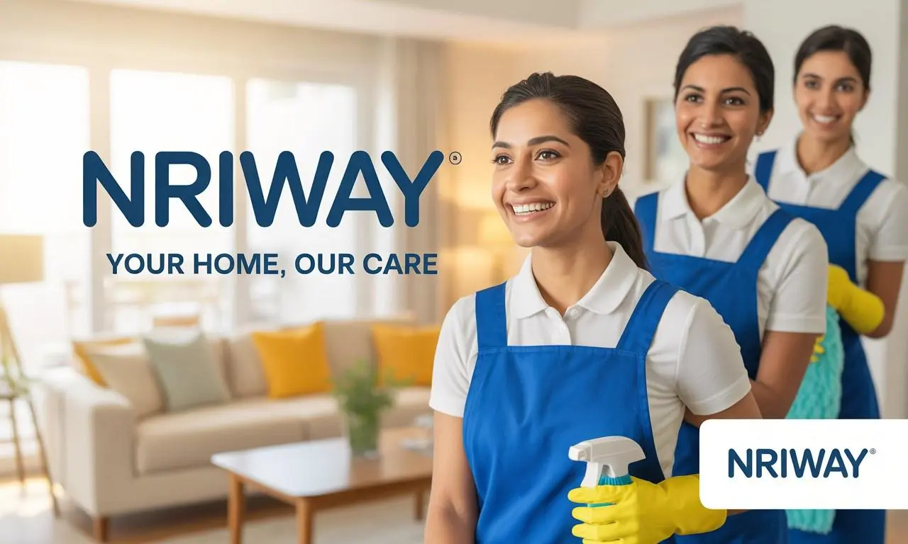 2 girls providing  housekeeping Services: cleaning chair, table and Floor