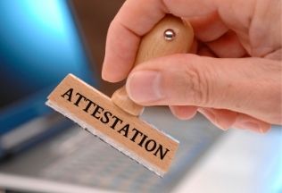 Official affidavit signing for international use