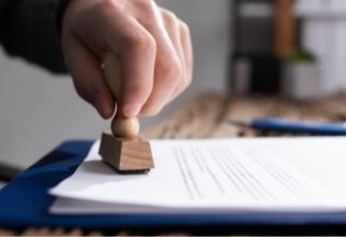 Signing sworn statement document