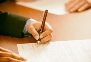 Promotional image for NRIWAY apostille services, featuring a young woman with luggage, famous global landmarks, and service highlights.