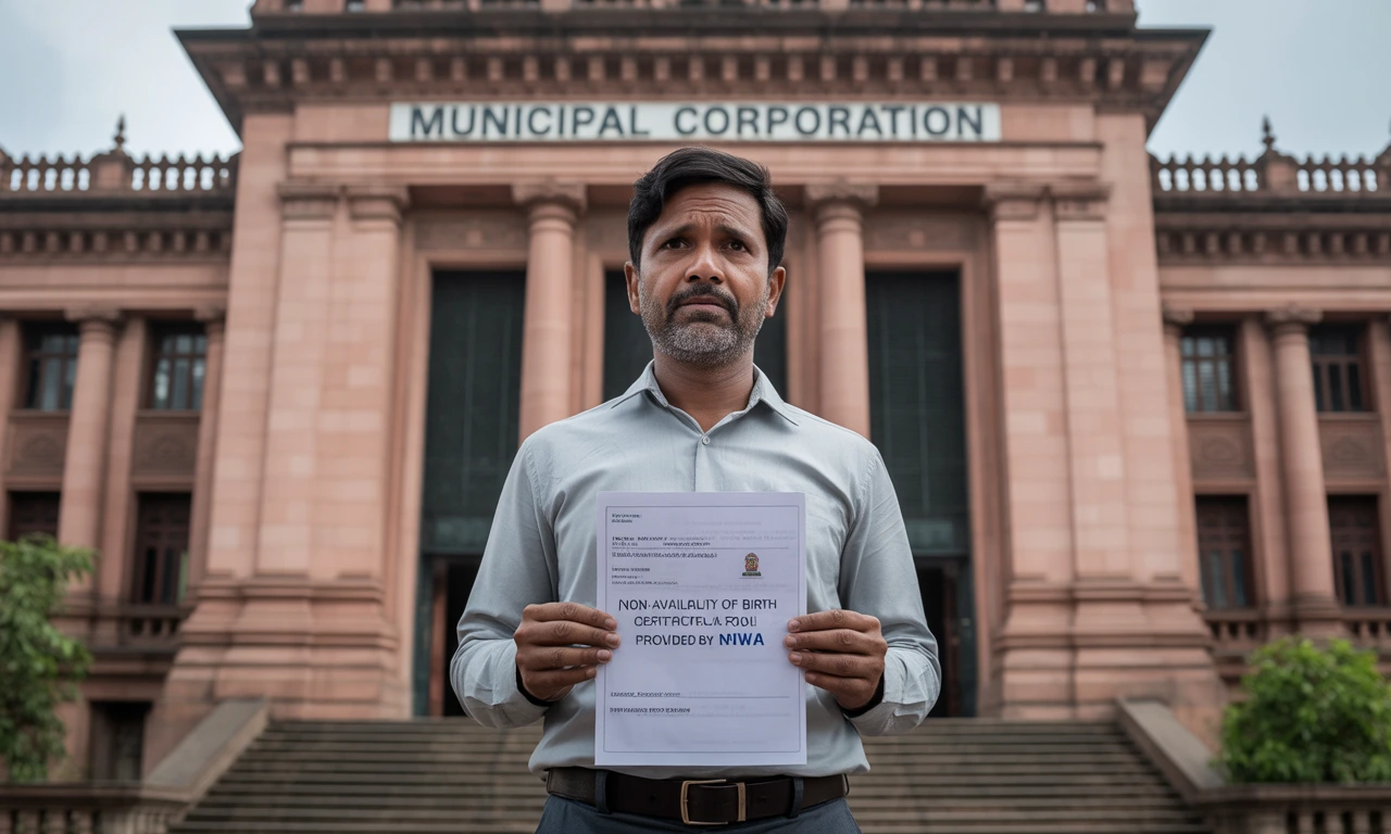 Non-availability of birth certificate from Mysore, Surat, Thane