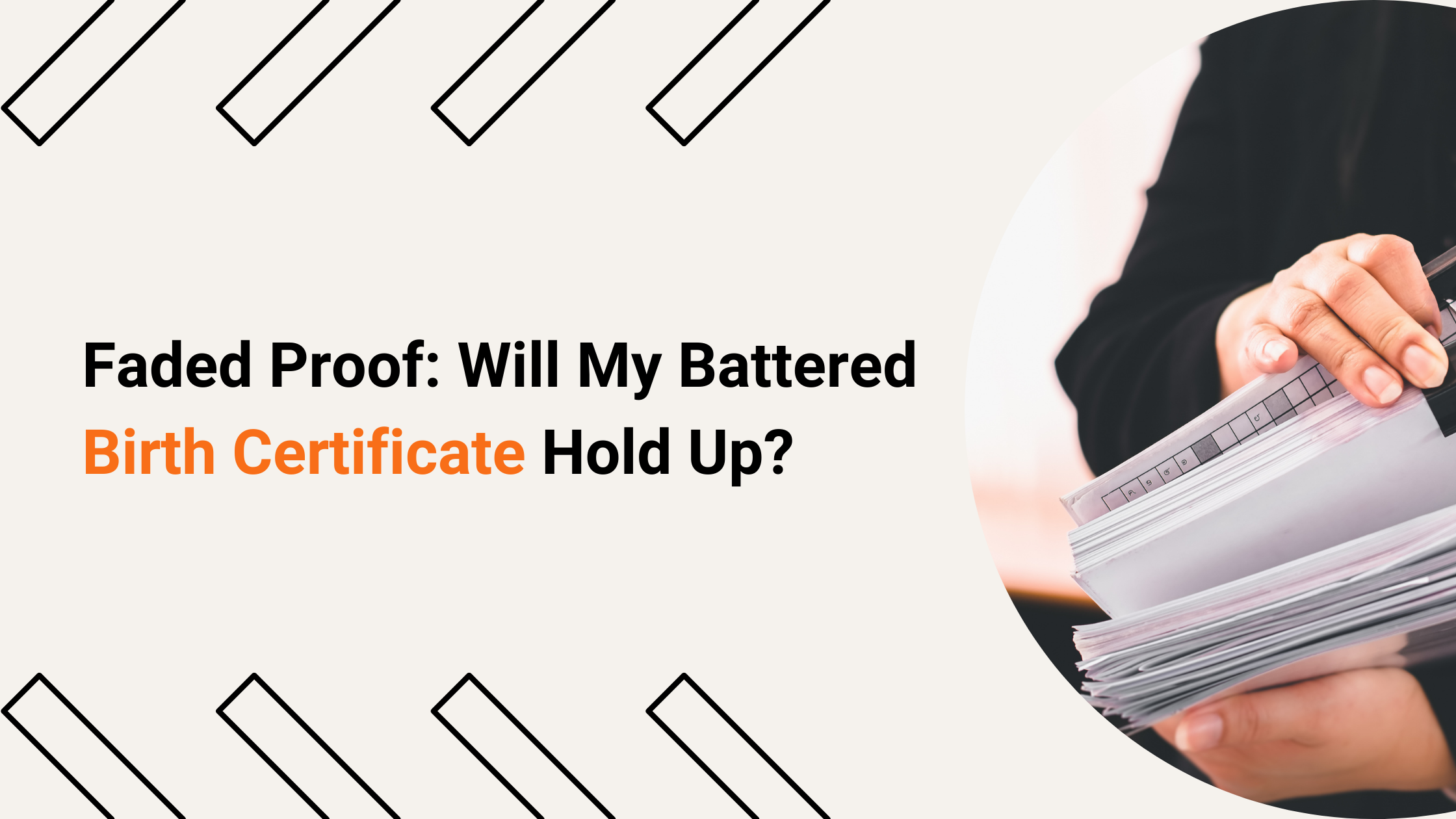 My birth certificate from Kolkata in 1972 is quite old and slightly damaged.  Will this affect its validity for official documents?